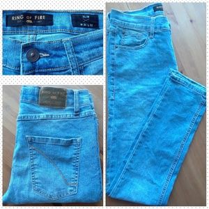 Ring of Fire Light Rinse Skinny Jeans Size 30